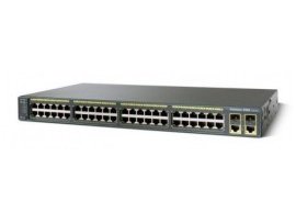 Cisco Catalyst 2960 Plus 48 10/100 PoE + 2 1000BT +2 SFP LAN Base, WS-C2960+48PST-L